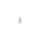 Charm lettera A piccola in argento Sterling